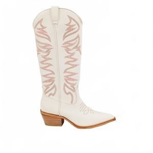 NEW SHU SHOP women's zerena cowboy boots in bone